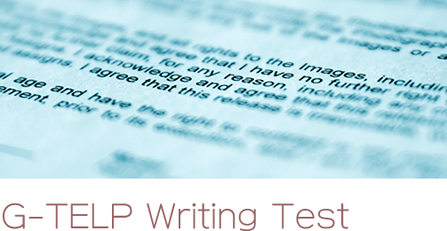 G-TELP Writing TEST 